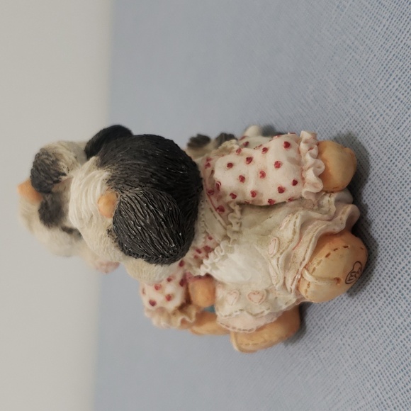 Vintage 1994 Enesco Collectable Mary's Moo Moos "I'll Love You For Heffer" - Picture 3 of 12